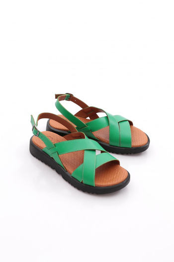 DGN 3034 Women's Ankle Strap Cross Strap Sandals