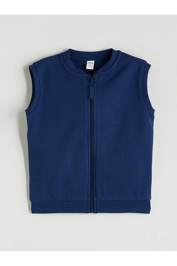 LC Waikiki Lcw Kids Indigo College Collar Boy's Vest
