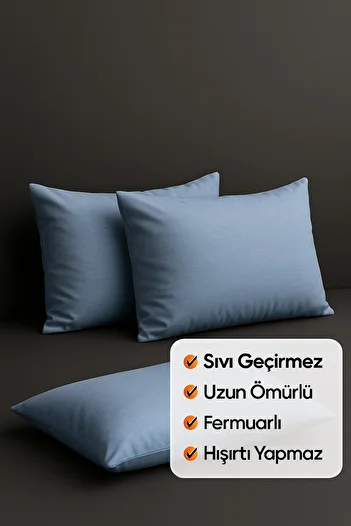 Limon Soft 2-Piece Zippered Liquid Proof Pillow Mat Pad Cushion Protector