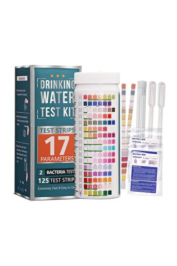 Generic Ctoby 17 in 1 Water Testing Kits for Drinking Water, 125 Strips Water Hardness Test Kit, Tap and Wel