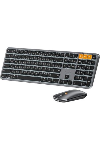 ProtoArc Backlit Bluetooth Keyboard and Mouse for Mac, KM100-A