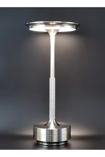 Taimi Rechargeable Wireless,3 Colors Lamp with ,Dimmable Night Light,Silver