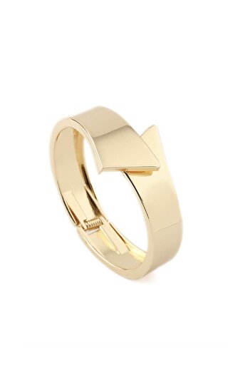 New Obsessions Vip Gold Geometric Thick Handcuff Bracelet