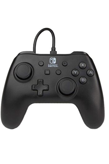 Powera Controller cu fir, PowerA, Pentru Nintendo Switch, Negru