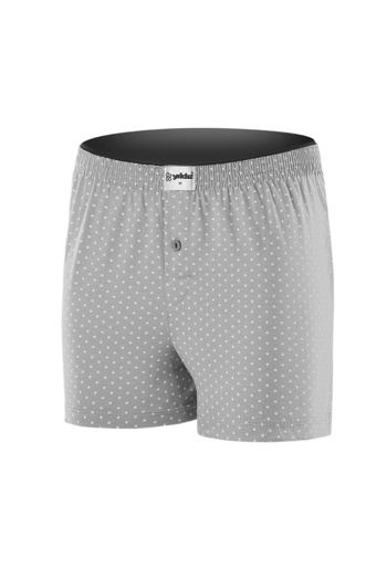 YILDIZ 3-Pack Cotton Combed Towel Waist Men's Boxer Star Gray