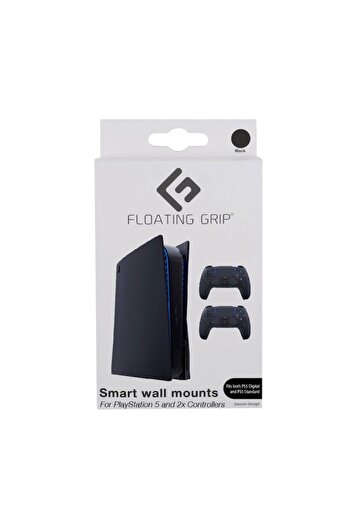 Floating Grip Console and Controller Wall Mount Black - PlayStation 5