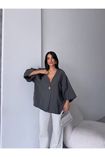 dolu butik Oversize Shirt with Buttons