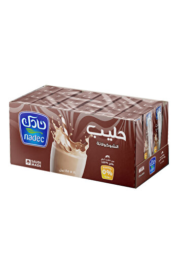 Nadec Choco Milk Captain 185 Ml, 18 pieces
