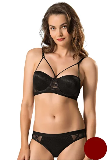 Le Jardin Strapless Push up Supported Bra Set Cassie Lj5030