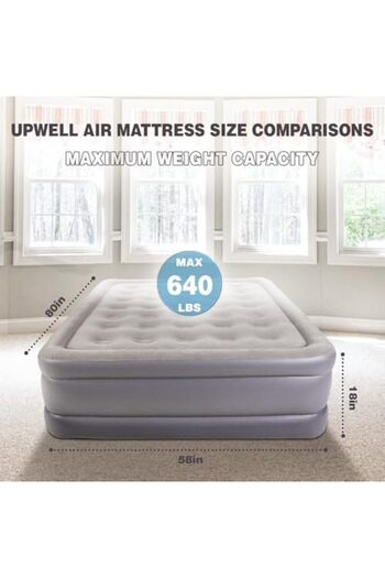 Generic Inflatable Air Mattress Queen with Built in Pump Comfort Blow Up Bed Waterproof Fast&Easy Set