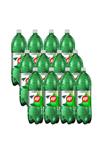 7 Up 7Up Zero Sugar Soft Drink, Plastic Bottle, 1L × 12