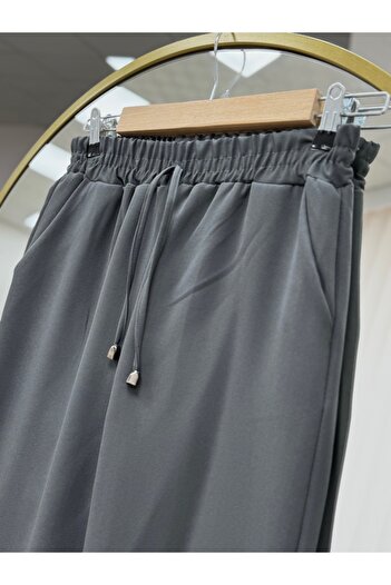MİHRA STORE Asian Carrot Leg Trousers-Mt1444 Anthracite