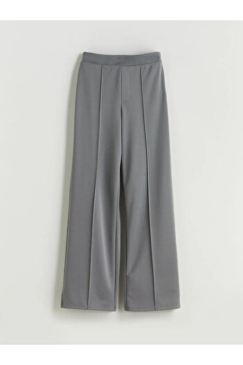 LC Waikiki LCW KidsSiyah Beli Lastikli Wideleg Kız Çocuk Pantolon