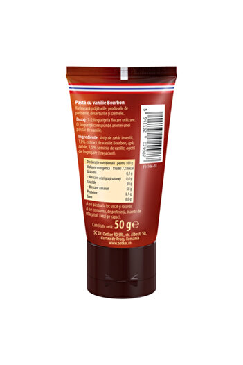 Dr. Oetker Bourbon vanilla paste, Dr. Oetker, 50 g