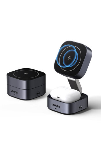 Ugreen Wireless Magnetic Charger Ugreen, 25W, Qi2, Black
