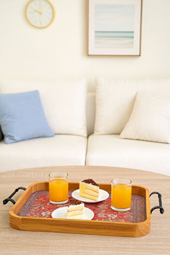 Generic Elegant wooden serving tray