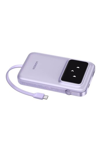 Ugreen USB External Battery with Type-C Cable 30W, Ugreen, Purple, 35604B