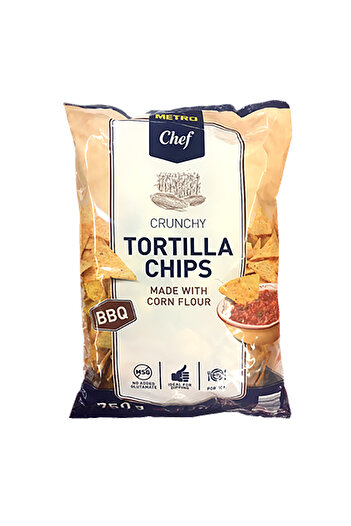 Metro Chef Tortilla chips with Barbeque, Metro Chef, 750 g