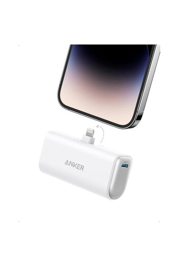Anker Power bank, external battery Nano, 5000 mAh, 12W, white