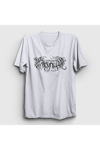 Presmono Unisex White Logo Metal Empyrium T-Shirt 572571Tt