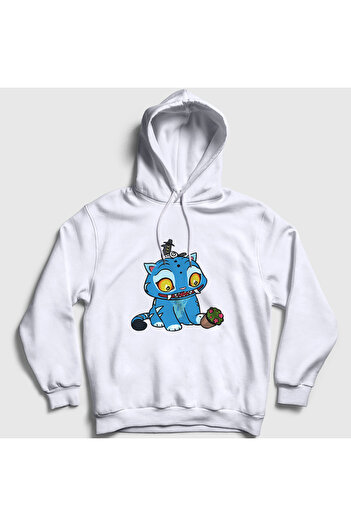 Presmono Unisex Λευκό Μπλε Tiger V2 K Pop Demon Hunters Φούτερ με κουκούλα 571150tt