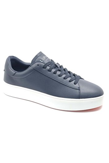 Lufian 111230254 Anton Sneaker Men's Leather Shoes Dark Blue