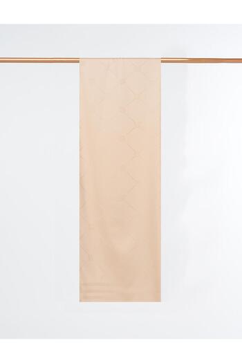 Kayra Baklava Pattern Silk Shawl Beige