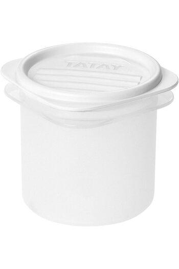 erorex Cylindrical Food Container, 0.3 L, White, One Size
