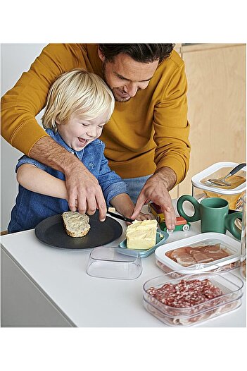 erorex Cold Meat Boxes Fridge 3 Layers Sausage Storage Fridge Lid Suitable Storing Meat Products Fridge