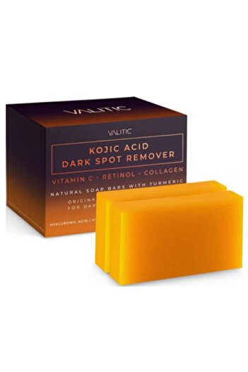 KOJIC ACID Valitek Kojic Acid Soap for Dark Spot Removal and Skin Lightening - 2 Pieces 200g