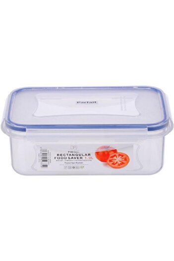 erorex Rectangular Airtight Leak Proof Food Container Clear And Blue 1 Liter Yh181306Pp 12