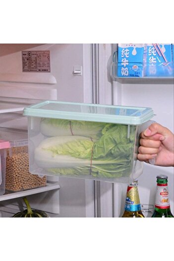 erorex Food Storage Boxes, Kitchen Storage Boxes Colored Lids, Fridge Storage, Fruit Storage 3 Pcs 5.8 L,
