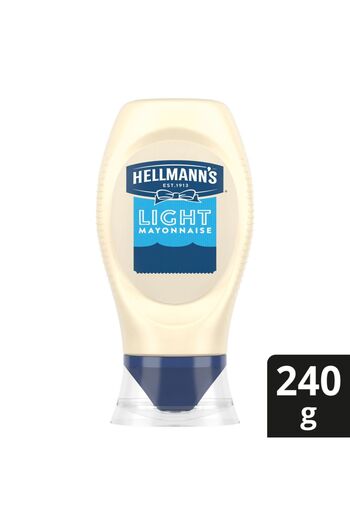 Hellmann's Light Mayonnaise 240 gLow Fat Creamy Spread for Sandwiches Wraps Salads and More