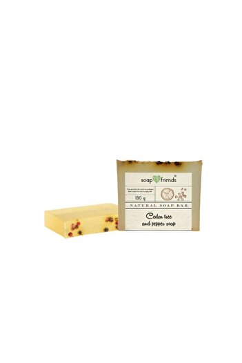 Soap&Friends Cedar & Pepper Moisturizing Soap for Daily Moisture and Cleansing Purpose | 130g