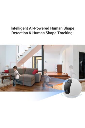 EZVIZ C60P WiFi Surveillance Camera with 2K+ Dual Lens, 360° Indoor Camera