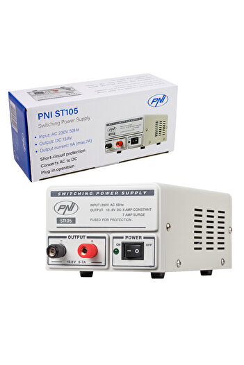 PNI Switching power supply ST105, input 230V AC, output 12V DC, 5A