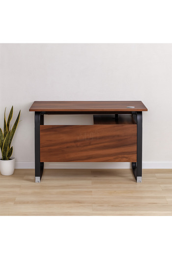 Ebticar Modern wooden desk for study , Brown size 120*60*75 cm