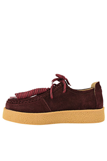 FEELİNG Casual shoes, women, FEELING, T003 burgundy, nubuck leather 40