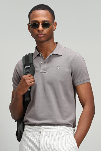 Lufian Ανδρικό μπλουζάκι Polo Neck Comfort Fit