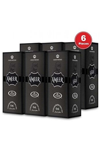 Al Rehab perfumes Ameer Man Concentrated Perfume Oil 6ml (Pack of 6)