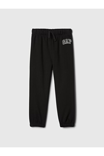 GAP Erkek Bebek Siyah Logo Fleece Jogger Eşofman Altı