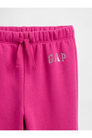 GAP Kız Bebek Koyu Pembe Relaxed Logo Pull-On Jogger Eşofman Altı