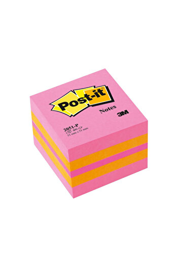 Post-it Cub Notes adeziv Neon 51, Galben/Roz
