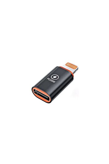 Techsuit Adaptor OTG premium Type-C la Lightning PD 20W A3, negru