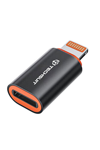Techsuit Adaptor OTG premium Type-C la Lightning PD 20W A3, negru