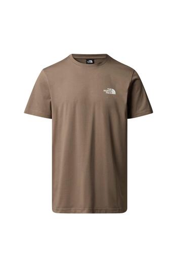 THE NORTH FACE Ανδρικό μπλουζάκι M SS SIMPLE DOME TEE NF0A87NGBOW1 Καφέ-XXL