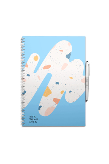 Moyu Rocky Ice smart notebook, reusable, A4 format with rings, 32 pages, pen, cloth and holder