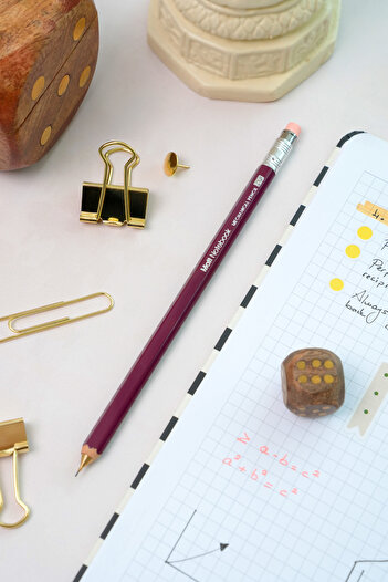 Matt Notebook Premium Wooden Body Versatile Tip Pen 0.5 mm Claret Red