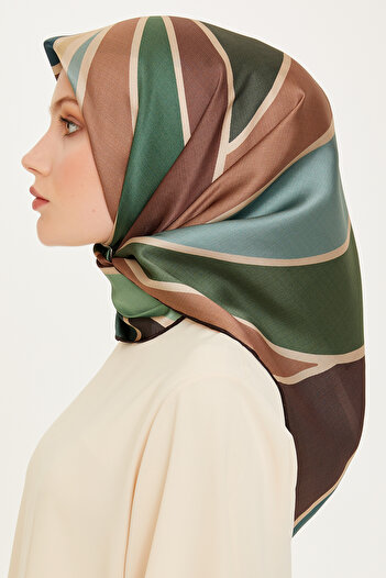 Armine Silk Scarf 9232D (Twi̇ll)-33