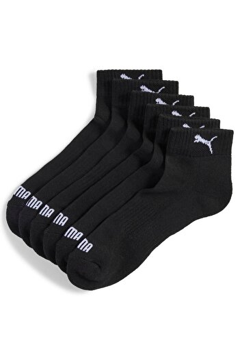 Puma Унисекс чорапи тип „четвърти чорапи“, комплект от 3 бр. - възглавнички тип „четвърти чорапи“, лого, едноцветни